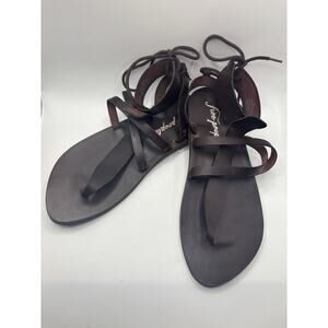 Free People Vacation Day Wrap Women’s Leather Sandals Size 39EU 9us